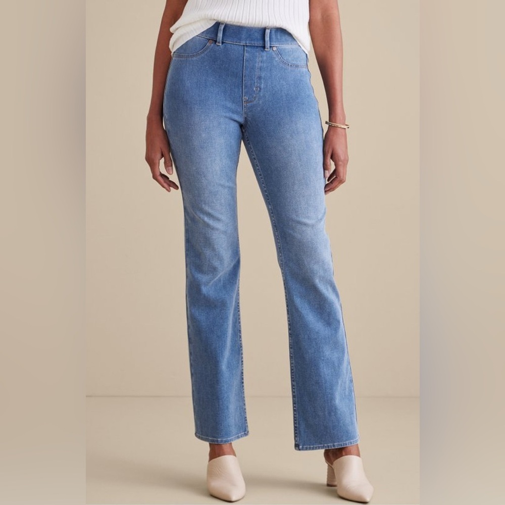 Soft Surroundings Ultimate Denim Pull-On Bootcut Jeans